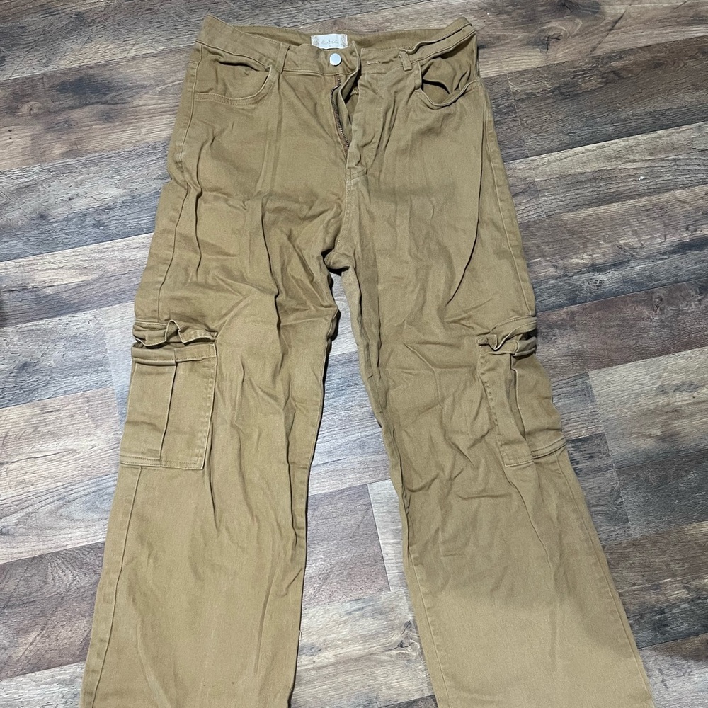 Altar'd State Tan Cargo Pants Utility Style